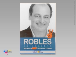 cartel corrugado plástico Robles Intendente