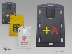 porta tarjeta sube con logo
