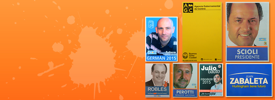 Cartel político Corrugado plástico