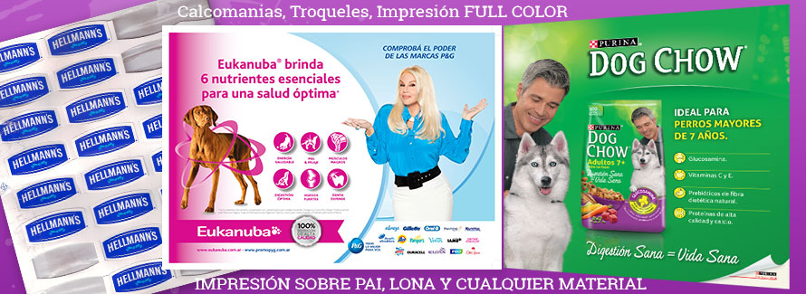 Sergrafía lona pai troqueles publicidad impresa