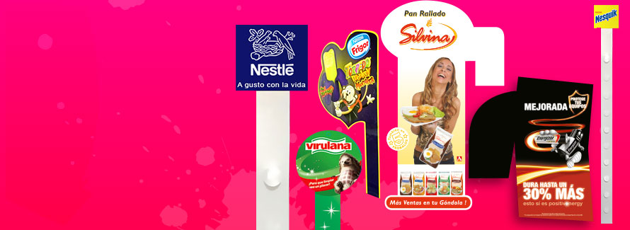 Saliente de góndola y tiras impulsivas para góndolas